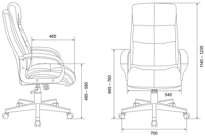 Кресло Бюрократ CH-824/LT-21 (Office chair CH-824 sandy Light-21 cross plastic) артикул A148245-1-6