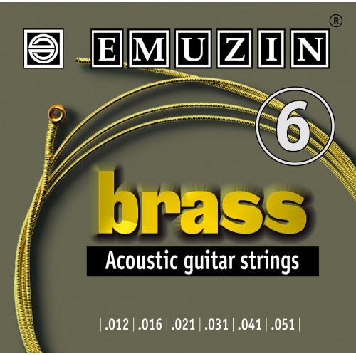 Струны для акустической гитары Emuzin Brass c обмоткой из латуни 012-051 артикул A168732-1 в интернет-магазине «HiFi-Trade»