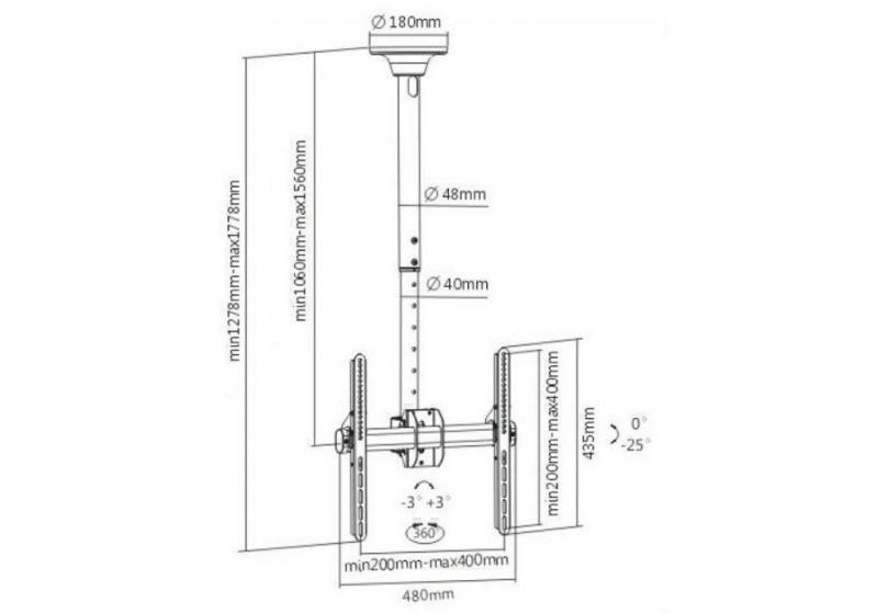 Крепления для телевизоров ITech CELB-54L артикул X33928254-1-2
