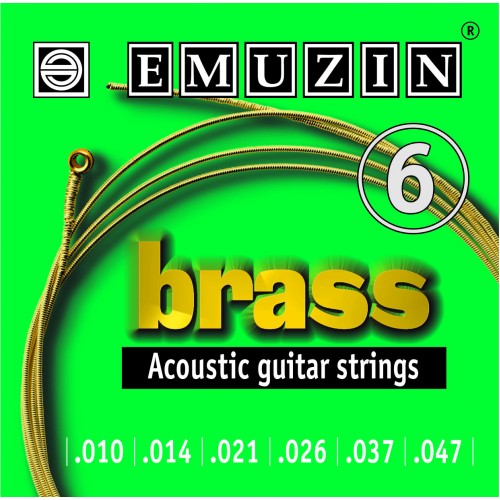 Струны для акустической гитары Emuzin Brass с обмоткой из латуни 010-047 артикул A168737-1 в интернет-магазине «HiFi-Trade»