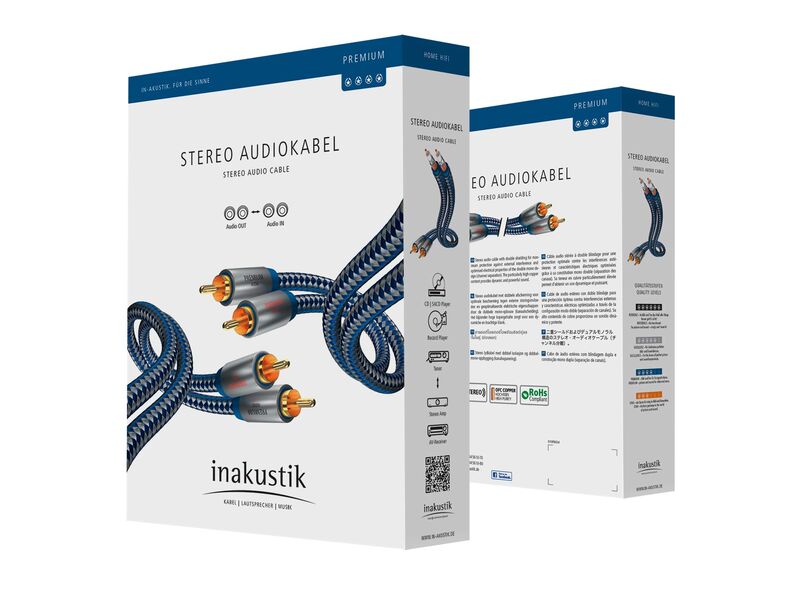 Кабель межблочный In-Akustik Premium Audio Cable RCA 3.0m #0040403 артикул A112337-1-2