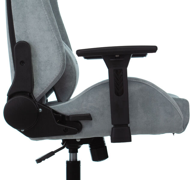 Кресло Knight N1 SKY (Game chair Knight N1 Fabric grey/l.blue Light-28 headrest cross metal) артикул A148246-1-2
