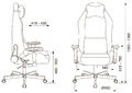 Кресло Knight T1 KHAKI (Game chair Knight T1 khaki ecomech headrest cross metal) артикул A148280-1-11