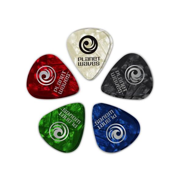 Медиаторы Planet Waves 1CAP4-25 Celluloid, Standard Shape, Medium (70мм.), Pearl 25 шт артикул A168059-1