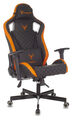 Кресло Knight OUTRIDER BO (Game chair Knight Outrider black/orange rombus eco.leather headrest cross metal) артикул A148255-1-1