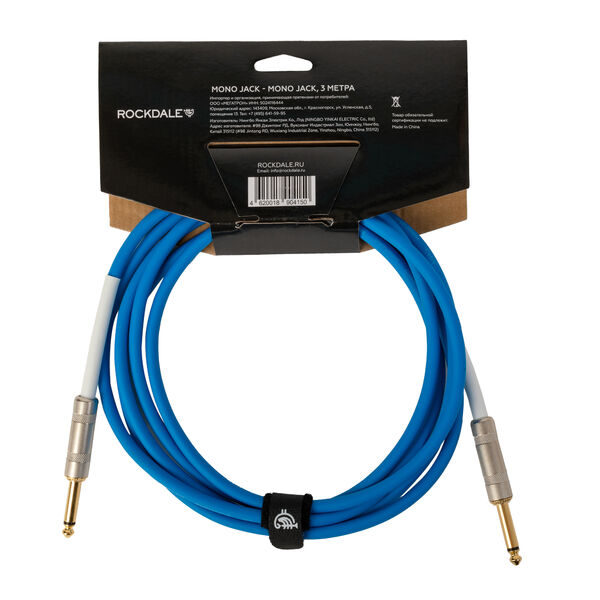 Инструментальный кабель ROCKDALE Wild C3 Blue артикул A155115-1-2