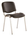 Стул Nowy Styl ISO WIN CHR-13 (CH) RU V14 (Chair ISO WIN black seatblack artificial leather legs metal хром) артикул A148168-1-1