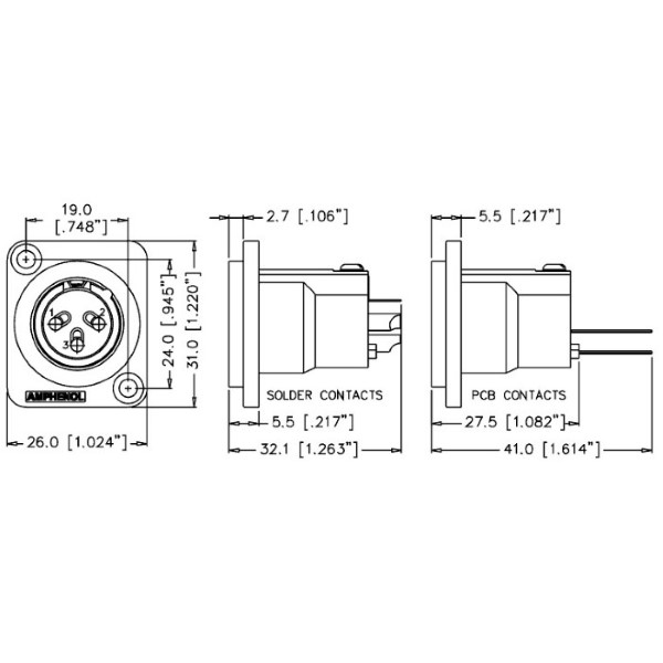 Разъем Amphenol AC3MDZ артикул A121679-1-2