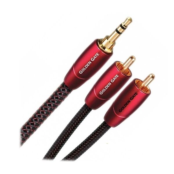 Кабель межблочный аудио AudioQuest Golden Gate 1.0m (3.5mm-RCA) артикул A117483-1
