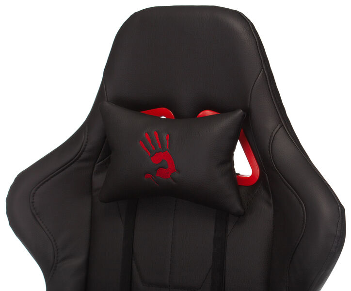 Кресло A4Tech BLOODY GC-550 (Game chair Bloody GC-550 black eco.leather cross) артикул A148302-1-10