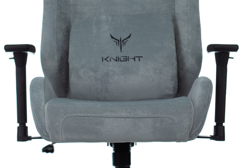 Кресло Knight N1 SKY (Game chair Knight N1 Fabric grey/l.blue Light-28 headrest cross metal) артикул A148246-1-15
