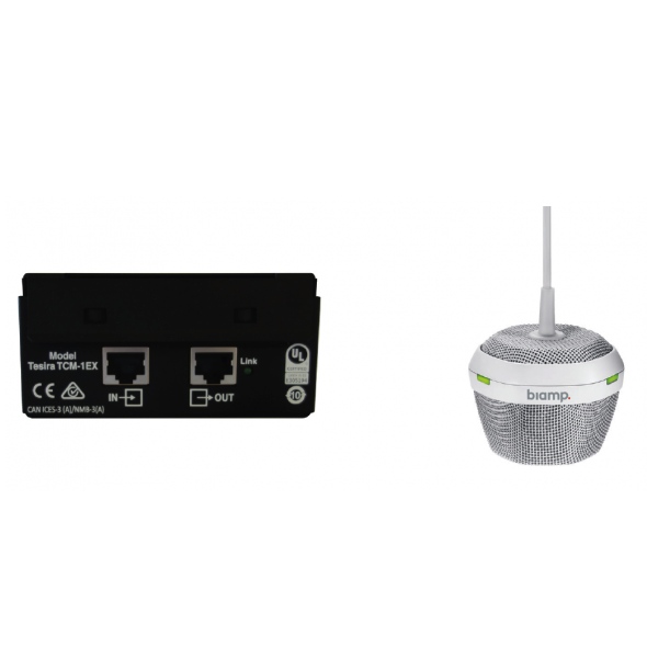 Микрофон Biamp PARLETCM-1EX WHITE артикул A132458-1 в интернет-магазине «HiFi-Trade»