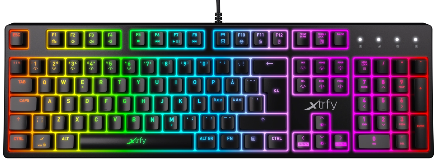 Игровая механическая клавиатура Xtrfy XG-K4-RGB-R-RUS артикул A149892-1