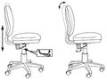 Кресло Бюрократ CH-W213/TW-18 (Children chair CH-W213 l-green TW-18 cross plastic plastik белый) артикул A148182-1-6