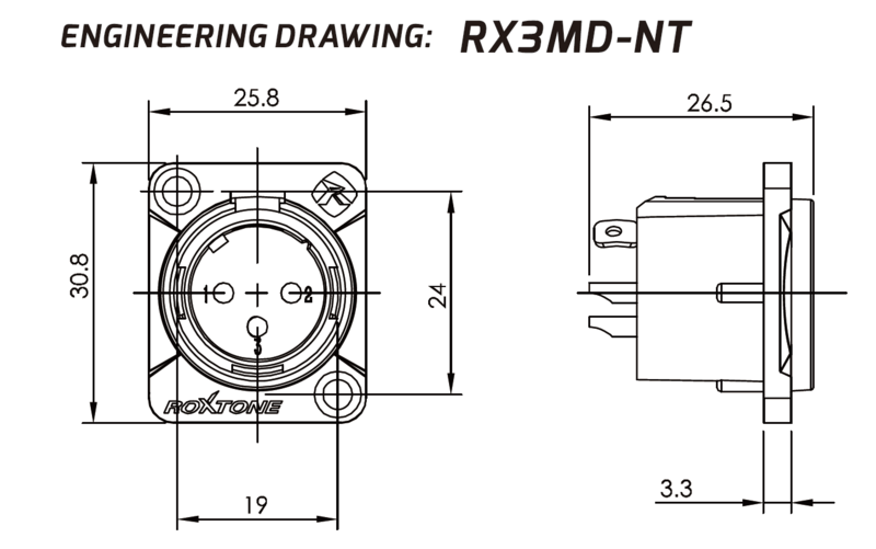 Разъем Roxtone RX3MD-BT артикул A135668-1-2