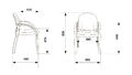 Кресло Бюрократ ДЖУНО (Chair ДЖУНО black eco.leather legs wood) артикул A148170-1-6
