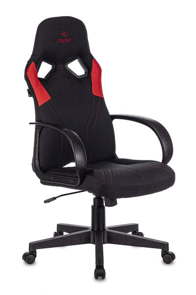 Кресло Zombie RUNNER RED (Game chair RUNNER black/red textile/eco.leather cross plastic) артикул A148172-1