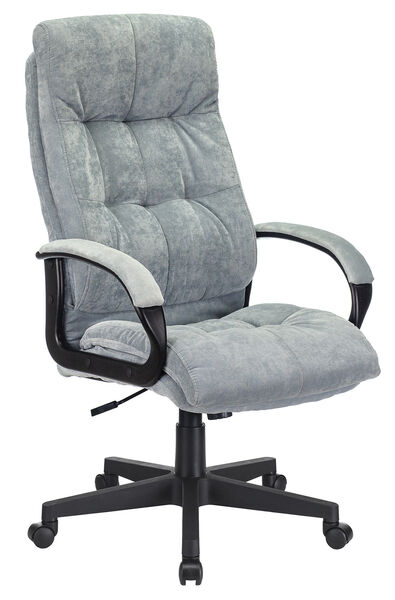 Кресло Бюрократ CH-824/LT-28 (Office chair CH-824 grey/l.blue Light-28 cross plastic) артикул A148294-1