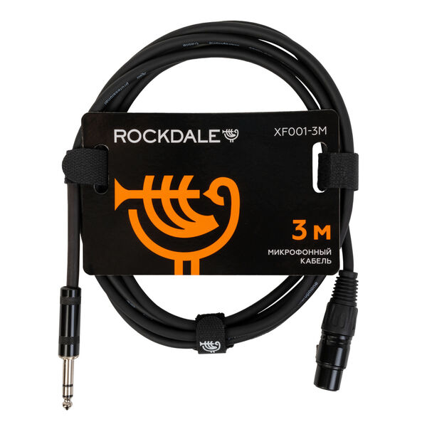 Микрофонный кабель ROCKDALE XF001-3M Black артикул A155141-1