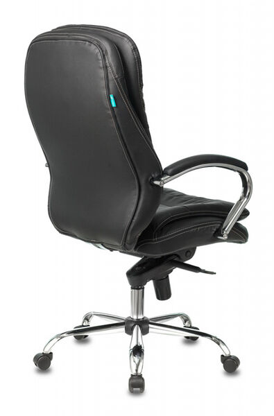 Кресло Бюрократ T-9950/BLACK (Office chair T-9950 black leather cross metal хром) артикул A148281-1-4