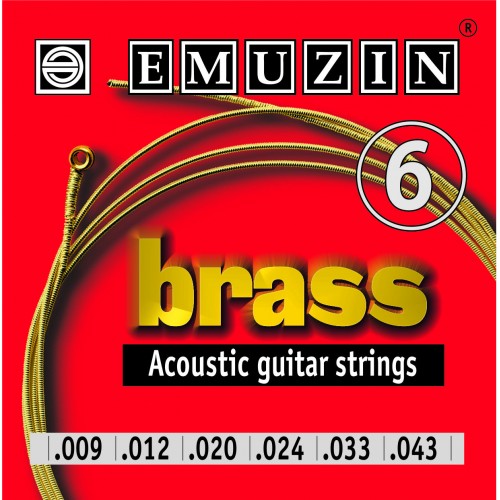 Струны для акустической гитары Emuzin Brass обмоткой из латуни 09-043 артикул A168739-1 в интернет-магазине «HiFi-Trade»
