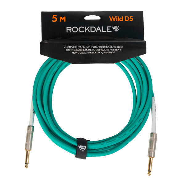 Инструментальный кабель ROCKDALE Wild D5 Light Green артикул A155118-1