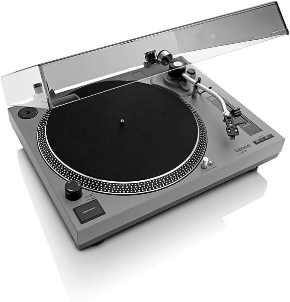 Профессиональный DJ виниловый проигрыватель Lenco L-3808 (серый) Matt Grey артикул T352747-1 в интернет-магазине «HiFi-Trade»