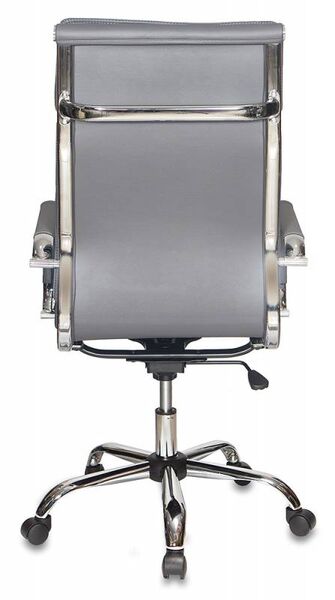 Кресло Бюрократ CH-993/GREY (Office chair CH-993 grey eco.leather cross metal хром) артикул A148264-1-4