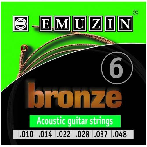 Струны для акустической гитары Emuzin Bronze c обмоткой из фосфорной бронзы 010-048 артикул A168738-1 в интернет-магазине «HiFi-Trade»