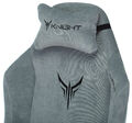 Кресло Knight N1 SKY (Game chair Knight N1 Fabric grey/l.blue Light-28 headrest cross metal) артикул A148246-1-17