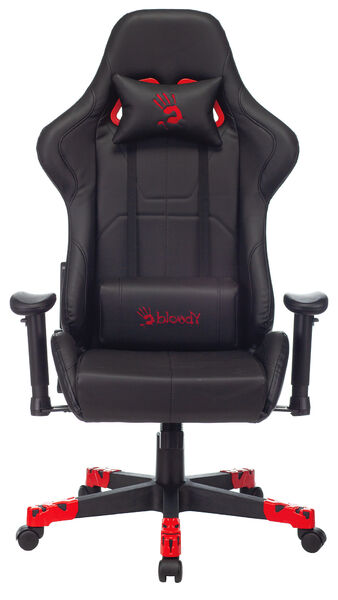 Кресло A4Tech BLOODY GC-550 (Game chair Bloody GC-550 black eco.leather cross) артикул A148302-1-11