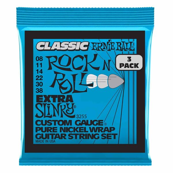 Струны для электрогитары Ernie Ball 3255 Extra Slinky Classic RnR Pure артикул A168565-1
