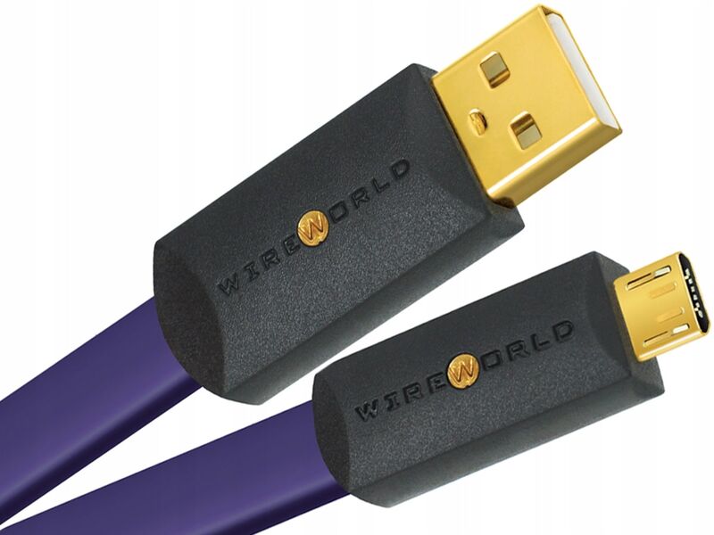 USB-кабель Wire World Ultraviolet 8 USB 2.0 (A to Micro B) Flat Cab 0.6м артикул A132106-1