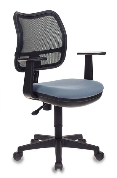 Кресло Бюрократ CH-797AXSN/26-25 (Office chair Ch-797AXSN black seatgrey 26-25 mesh/fabric cross plastic) артикул A148202-1