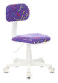 Кресло Бюрократ CH-W201NX/STICK-VIO (Children chair CH-W201NX violet Sticks 08 cross plastic) артикул A148206-1-1