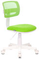 Кресло Бюрократ CH-W299/SD/TW-18 (Children chair CH-W299 l-green TW-03A TW-18 mesh/fabric cross plastic plastik белый) артикул A148234-1-1