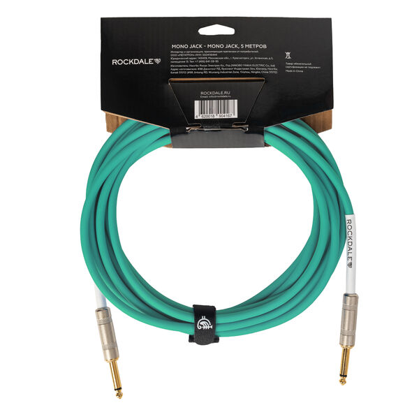Инструментальный кабель ROCKDALE Wild D5 Light Green артикул A155118-1-2
