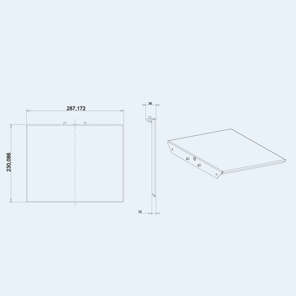 Полка OMB BIG TROLLEY SHELF PLATE black артикул A147257-1-2