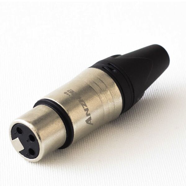 3 – х контактный кабельный разъем типа XLR мама Anzhee XLR-F SILVER артикул A131063-1
