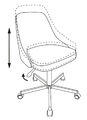 Кресло Бюрократ CH-340M/VELV90 (Office chair CH-340M light brown Velvet 90 cross metal) артикул A148287-1-7