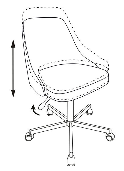 Кресло Бюрократ CH-340M/VELV90 (Office chair CH-340M light brown Velvet 90 cross metal) артикул A148287-1-7