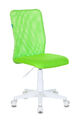 Кресло Бюрократ KD-9/WH/TW-18 (Children chair KD-9 l-green TW-03А TW-18 mesh/fabric cross plastic plastik белый) артикул A148295-1-1