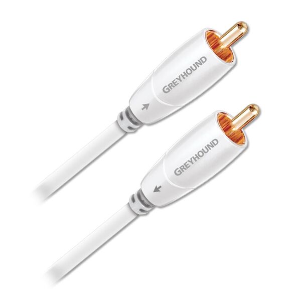 Кабель межблочный аудио AudioQuest Greyhound 2.0m PVC white артикул A110389-1