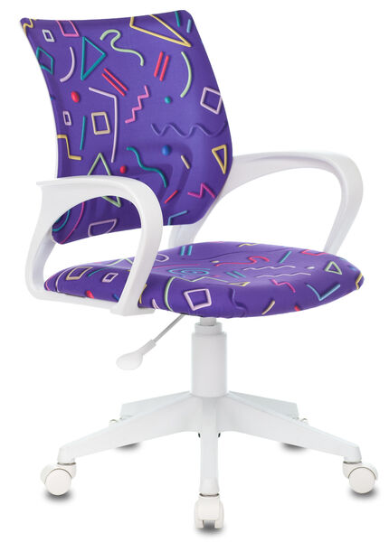 Кресло Бюрократ KD-W4/STICK-VIOLET (Children chair KD-W4 violet Sticks 08 cross plastic белый plastik белый) артикул A148334-1 в интернет-магазине «HiFi-Trade»