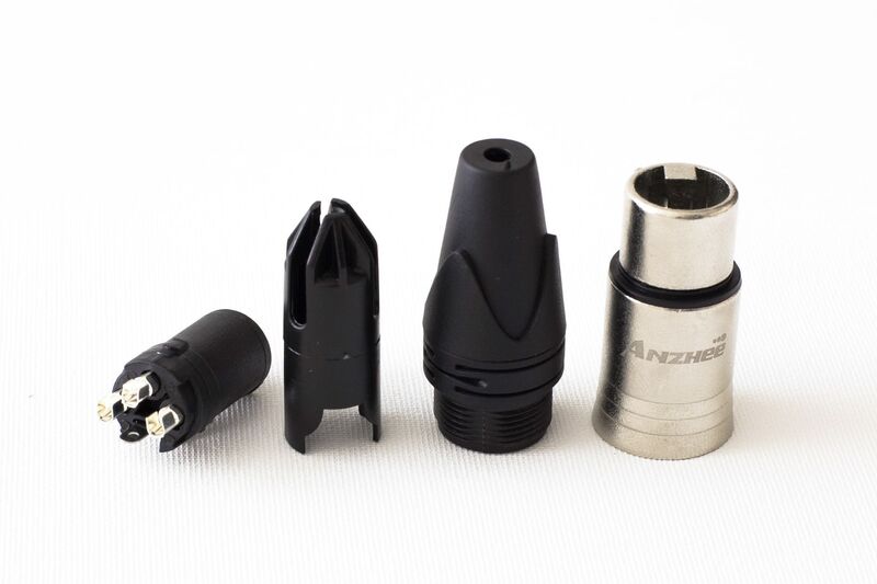 3 – х контактный кабельный разъем типа XLR мама Anzhee XLR-F SILVER артикул A131063-1-3