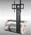 Тумбы под телевизор с креплением Akur Fantom PS 800мм дымчатое стекло-чёрный артикул X33956861-1-3