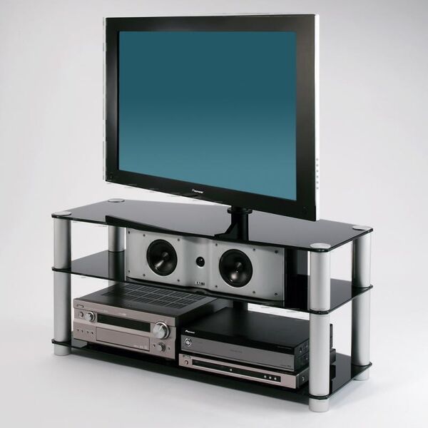 Тумбы под телевизор с креплением Alphason ADP 3/96 piano black артикул X33935522-1-2