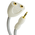 AudioQuest FLX-Mini Splitter 3.5mm - 2x3.5mm (Male - Female), Переходник miniJack "папа" на 2 miniJack "мама"