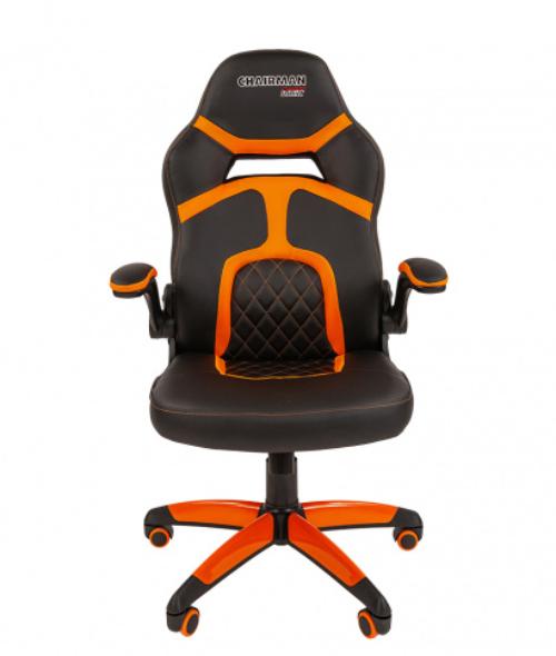 Кресло игровое Chairman game 18 00-07069663 Black/Orange артикул A151397-1-2
