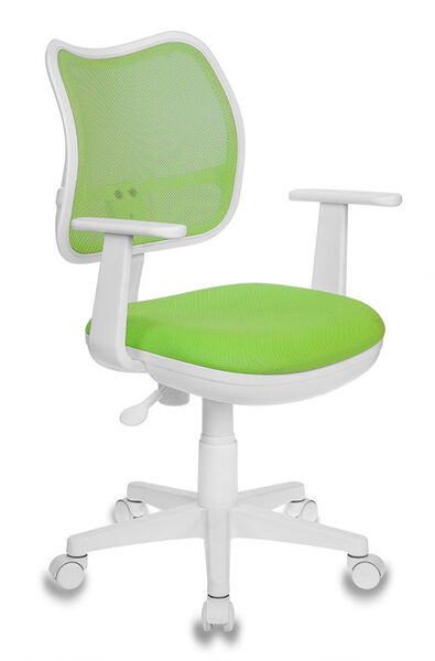 Кресло Бюрократ CH-W797/SD/TW-18 (Children chair Ch-W797 l-green TW-03A seatl-green TW-18 mesh/fabric cross plastic plastik б) артикул A148159-1